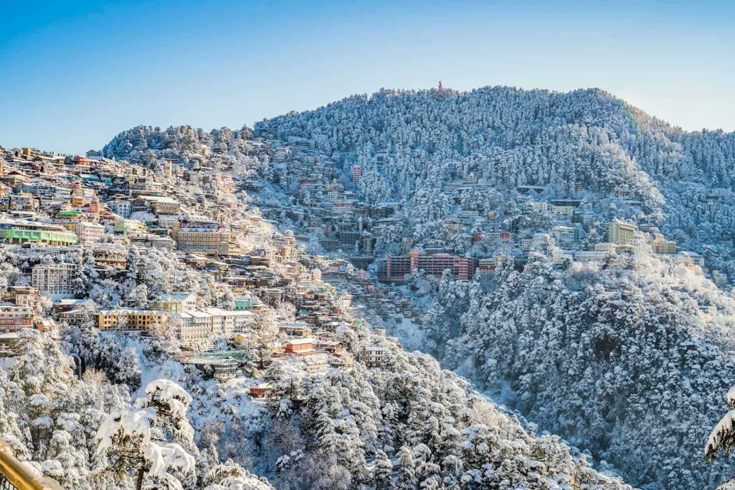 Snow-covered Shimla